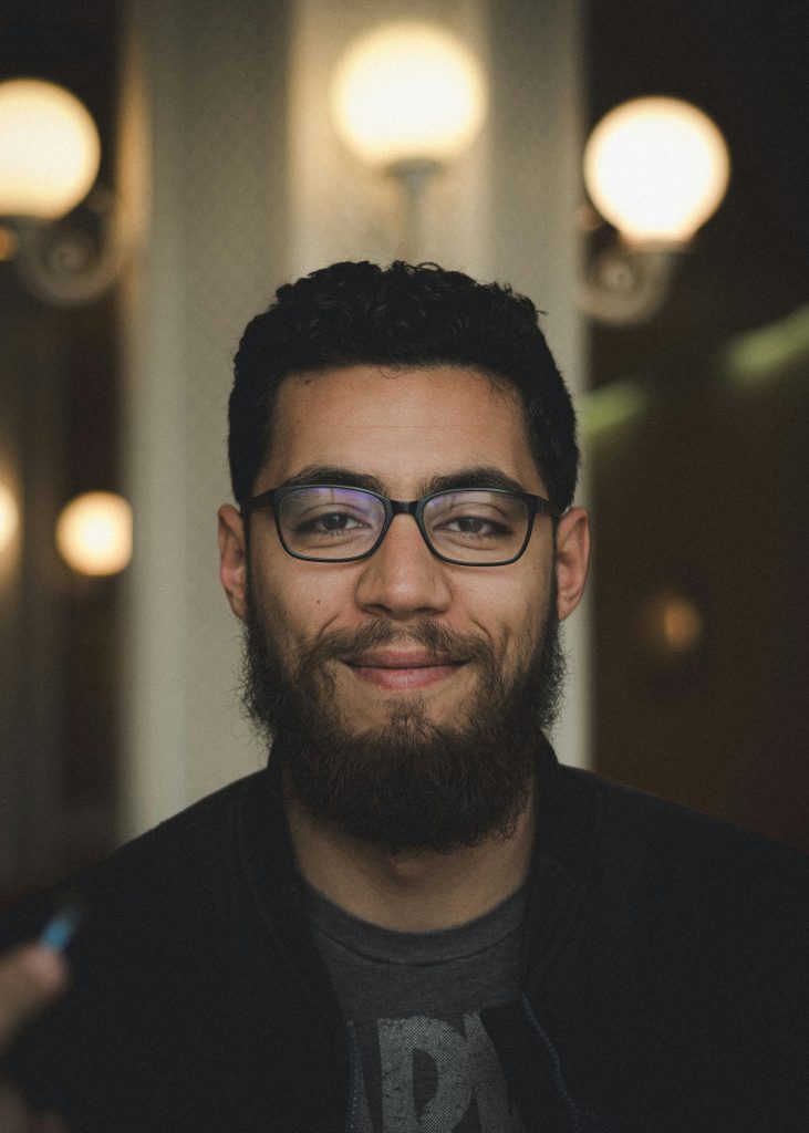 Portrait of a man with glasses
