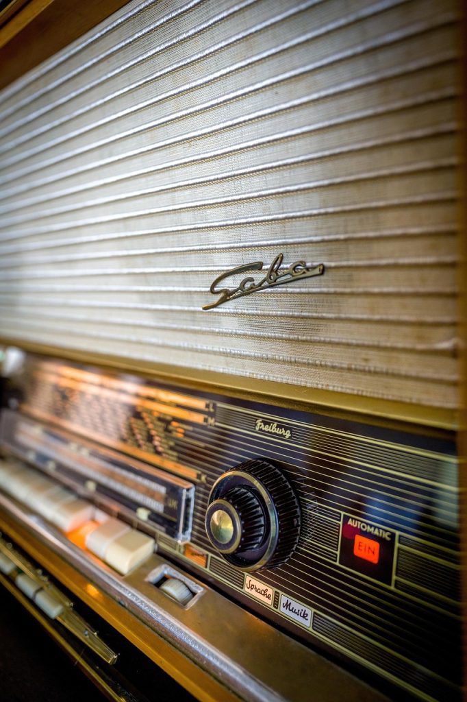 retro, vintage, radio, equipment, tube radio, antique